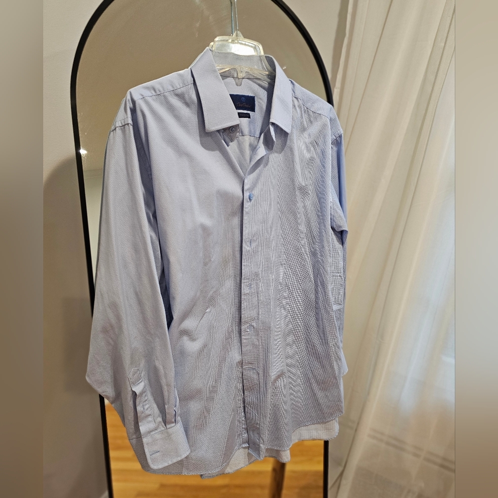 David Donahue Sky Blue Dress Shirt